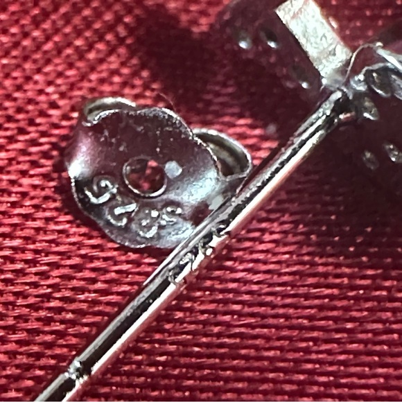 Sterling Silver Crystal Reindeer Stud Earrings – Holiday Christmas Jewelry NWOT - Picture 6 of 7